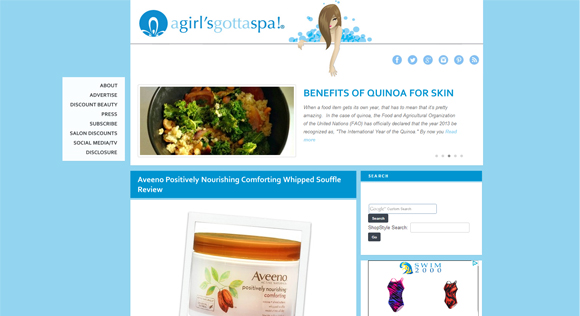 A Girl’s Gotta Spa Website